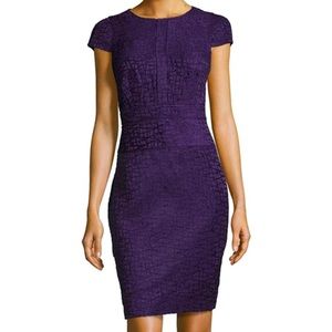 Karl Lagerfeld Eggplant Pencil Dress